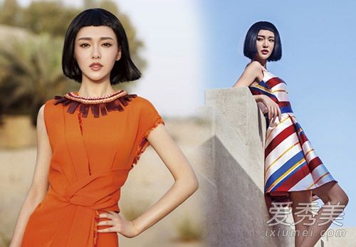 唐嫣复古鲍勃丑哭短发所以保持好看