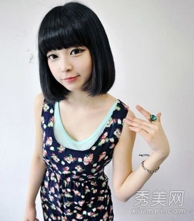 短发看起来怎么样好可爱的短发梨形烫发发型