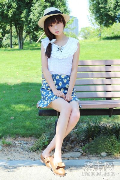 甜美清澈的夏天让人爱邻家的女人