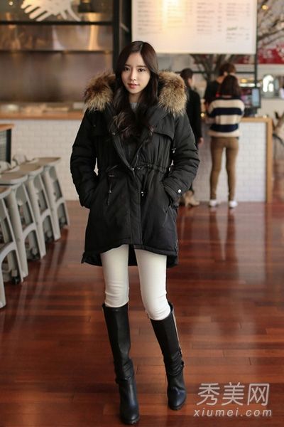 长羽绒被和绑腿在深冬和苗条的时候保暖。