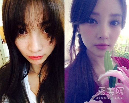 阿达孙长发自画像碎刘海脸李小璐