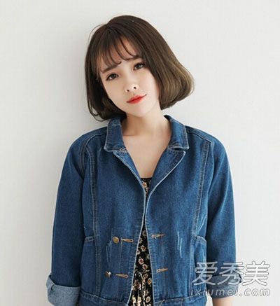 韩版流行空气刘海短发夏季mm超合身