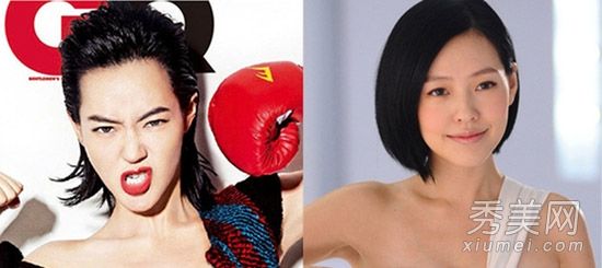 发型真的很重要，看着女演员一秒一秒地从女孩变成男人。