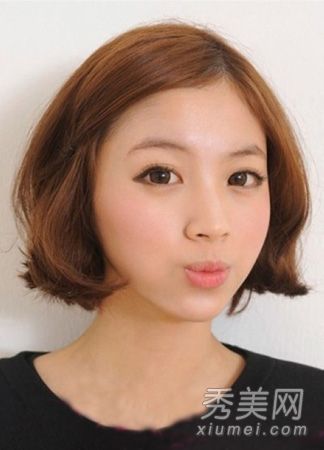 韩版内扣蓬松空气敏短发烫发发型