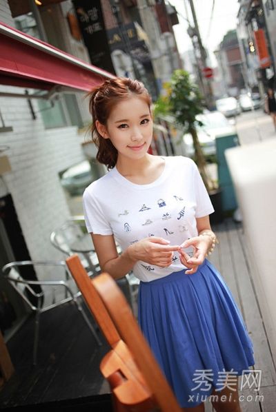 8件百搭韩版粉丝t恤打造小清新靓丽