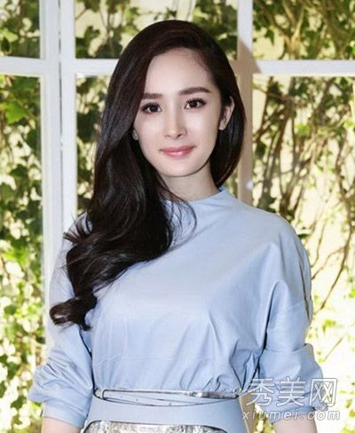 陈妍希女演员杨蜜展示不同脸型的最佳发型