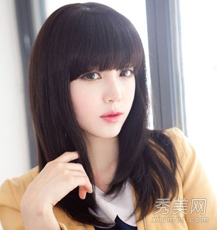 清新感觉中的长发造型