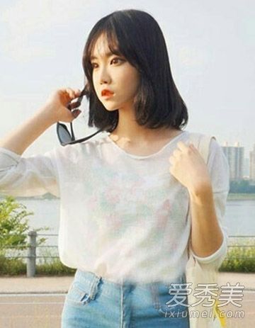 9种美丽的齐肩发型,搭配甜美的春天短发