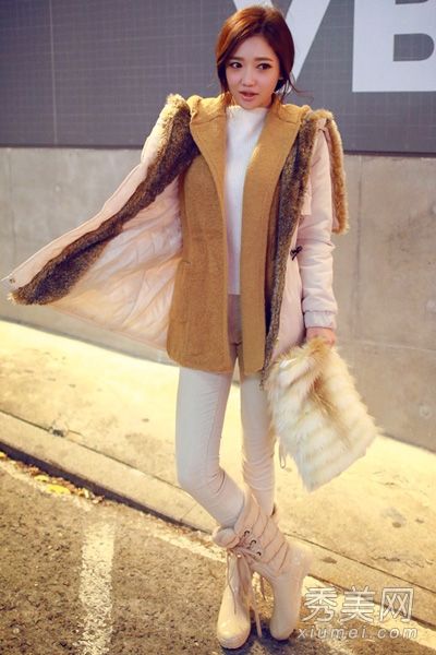 如何在深冬穿暖和的羊大衣和制作靴子