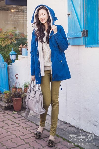 略胖女孩冬季必看:8件宽松棉袄紧身搭配