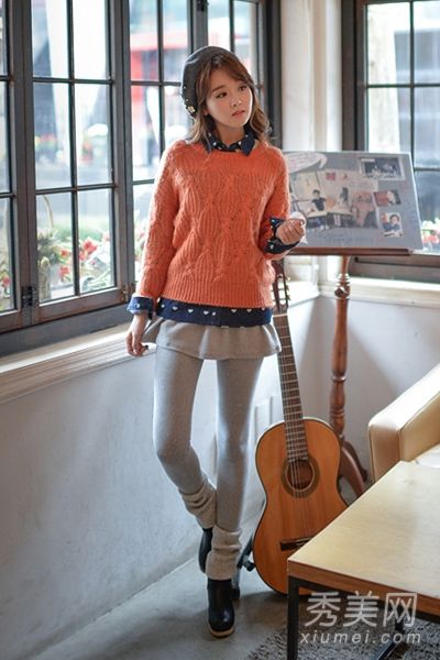 复古毛线衫n穿2014潮流连衣裙