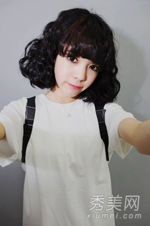 分享8张纯韩国风格的蛋卷短发图片
