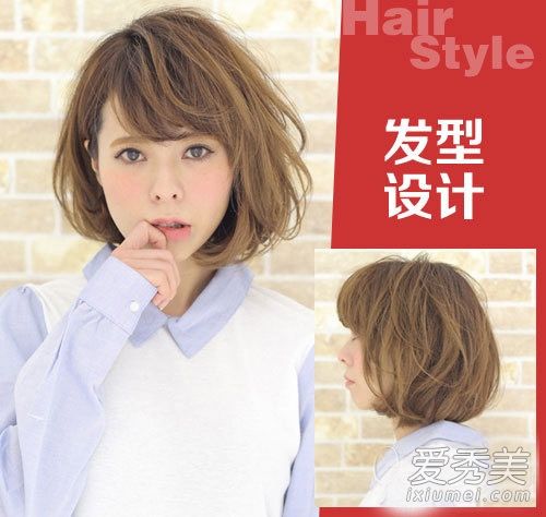 春夏短发女性照片15波浪头是最受欢迎的