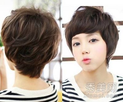 哪种女孩的短发最受欢迎,韩式短卷发又时尚又俏皮