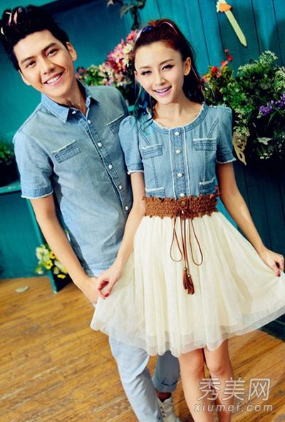 七夕情人节夏装情侣礼服约会秀爱情