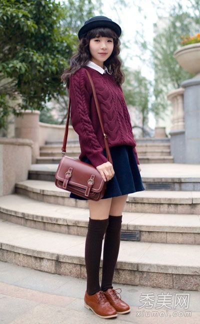 学院派流行,八种新年搭配温馨而减寿。