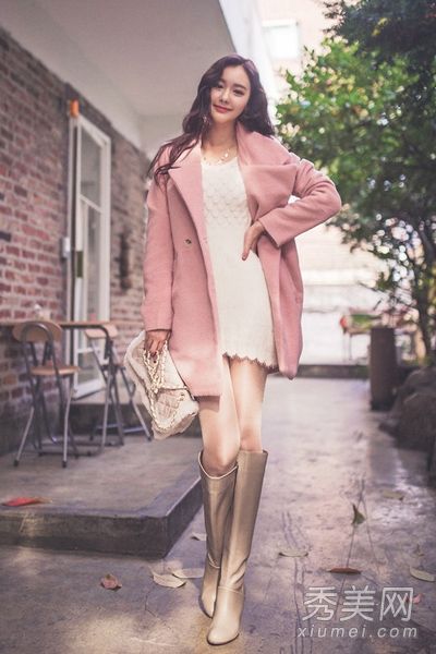暖冬气质外套+连衣裙完美