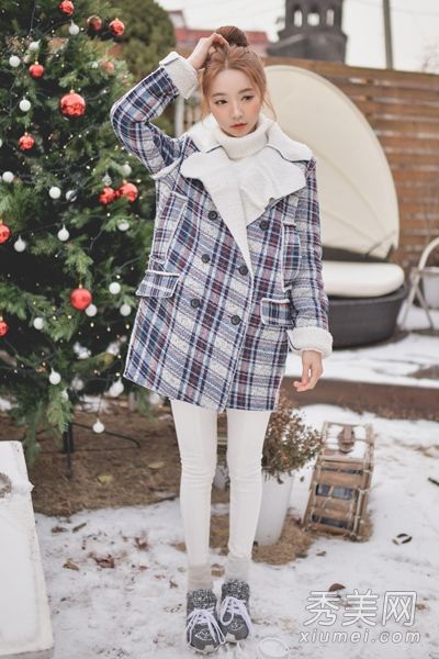 如何搭配温暖的冬季和复古风格的格子外套是最时尚的