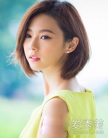 时尚短发攻略清新短直发色值翻倍