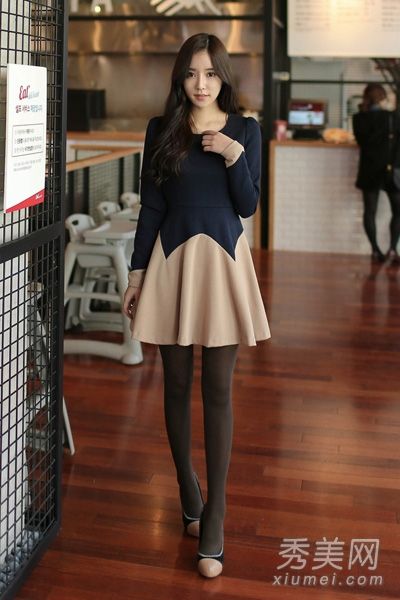 气质温柔的韩国冬装超级漂亮