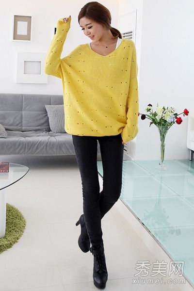 初秋，胖人必须穿针织衬衫