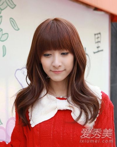 邦奇的韩国女孩发型瞬间减少了5岁
