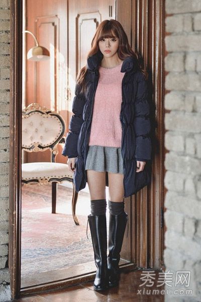 羽绒服和短裙在冬天不会结冰。