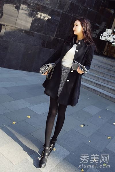 冬季如何搭配短裙？女士大衣秀