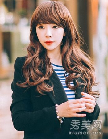 2015年春季韩国刘海+卷发