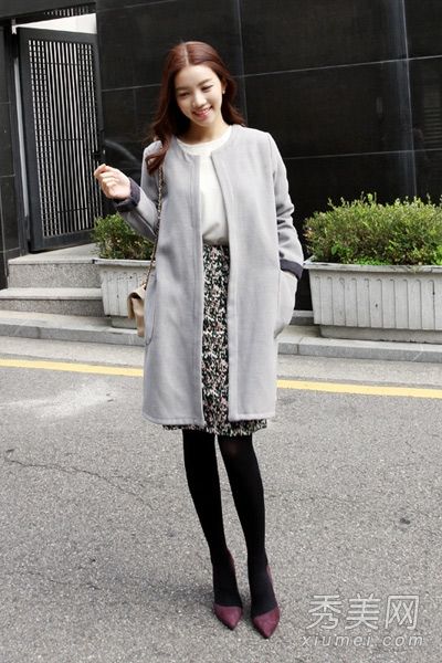 气质外套裙子冬天也要漂亮