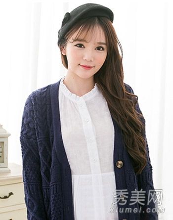 秋冬女孩喜欢发型,披肩,卷发,浪漫的初次登场