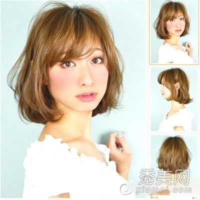 秋冬温暖的梨花头气质让短发更加迷人。