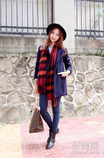 长羽绒服配图片8种穿着方法不臃肿