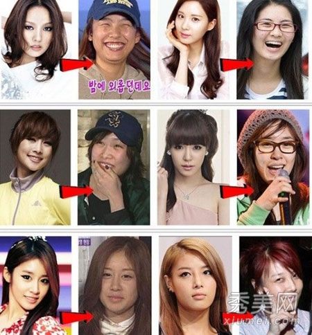 一份韩国女演员的清单，她们整容后不化妆看起来仍然很糟糕