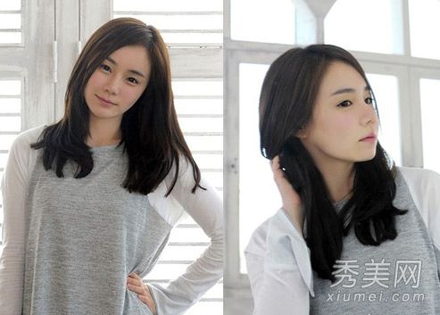 2013年最新发型:韩国中长发,烫发风格