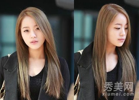 秋冬流行女孩发型韩版披肩长发直发显气质