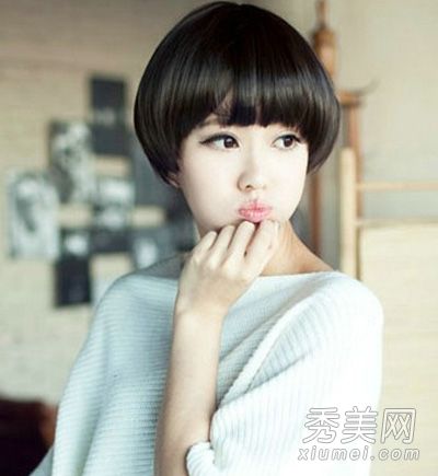 2013流行学生短发、青春和时尚软女