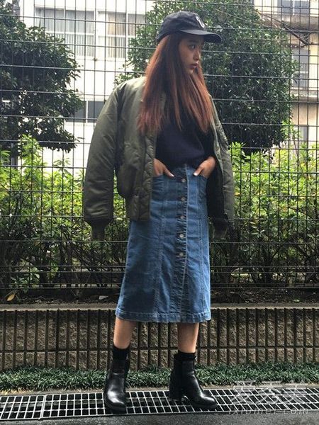 春装穿4件过时的牛仔裙，会失败。