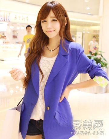 Ol必备职场发型韩式偏刘海卷发秀气质