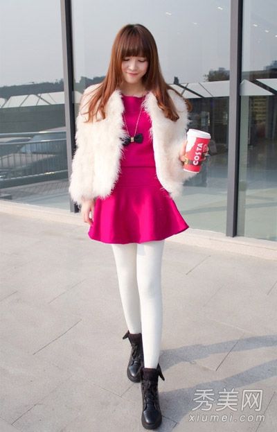 带有礼服和贵族气质的毛皮大衣