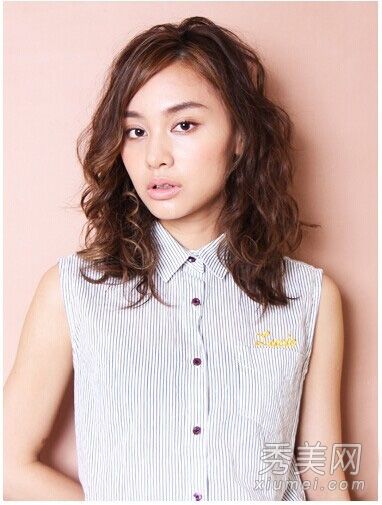 梨花头发型图片2014最适合圆脸女孩