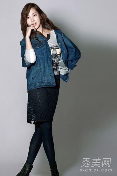 公园赵敏英2013秋季服装代言城市现代风格