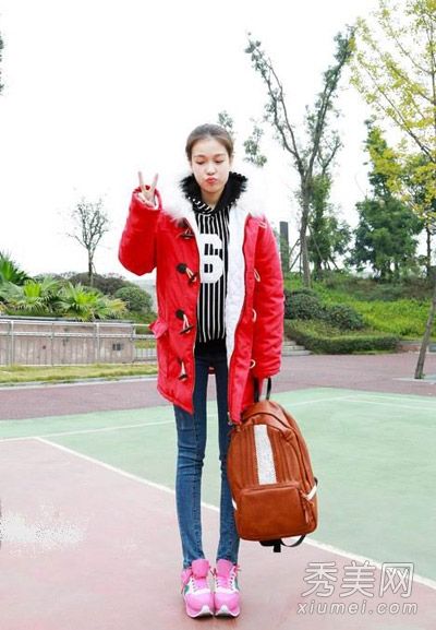学习韩国MM穿8种搭配时尚棉袄