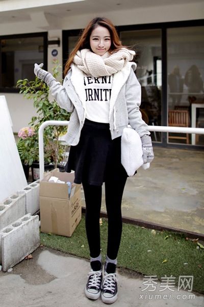 冬季短外套时尚短女孩身材高挑