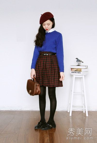 冬季服装搭配图片森女款式小巧清新