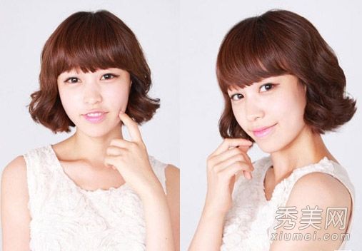 冬天流行的发型推荐韩式,短发是最新鲜的。