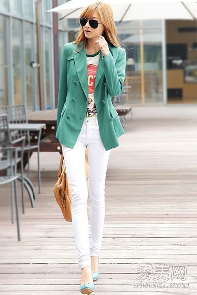 韩版修身套装修身略胖女孩穿小蛮腰