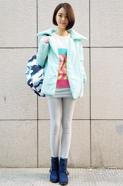冬季服装搭配图片休闲风格充满活力