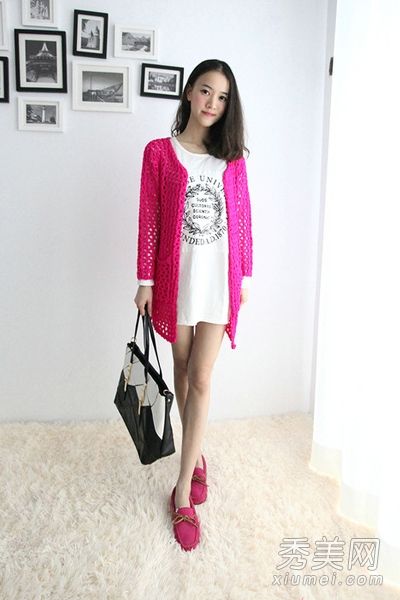 开衫夹克，搭配秋天浪漫美丽的连衣裙