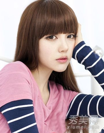 2014年韩国女孩流行发型长发清新美丽